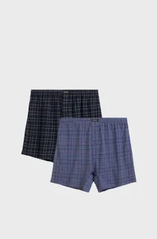 Мужские трусы в клетку (2 шт) Разноцветный M Atlantic 2MBX-091