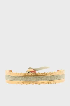 Женский бежевый браслет 4 мм Бежевый ONESIZE Les Interchangeables A53658