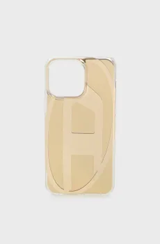 Золотистый чехол для телефона IPhone 15 Pro Max Золотой ONESIZE Diesel 54091