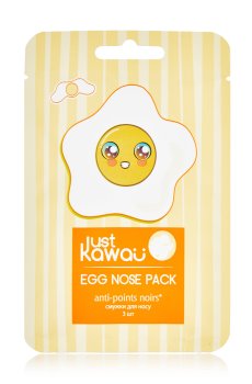 Полоски для носа Just Kawaii Egg Nose Pack Anti-points noirs, 3 шт