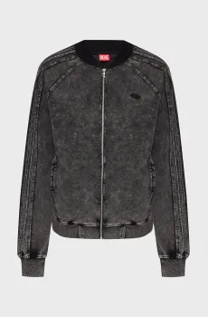 Мужская черная спортивная кофта S-ALT Черный S Diesel A19938 0DCCJ