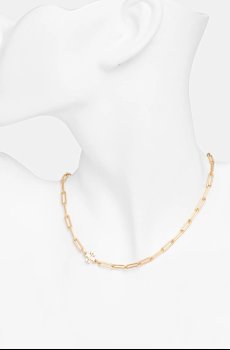 Позолоченное колье Tory Burch Good Luck