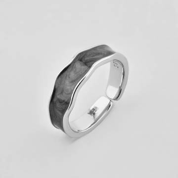 Серебряное кольцо Minimal 510467ч Серебряное кольцо Minimal 510467ч