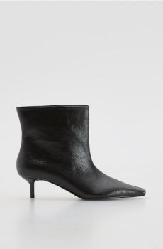 Reserved - Черевики на низькому каблуці kitten - червоне дерево - 322FF-93X