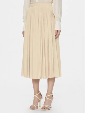 Weekend Max Mara Спідниця в складку Kiku 2415771031 Écru A-Line Fit Weekend Max Mara Спідниця в складку Kiku 2415771031 Écru A-Line Fit