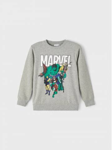 NAME IT Світшот MARVEL 13210831 Сірий Regular Fit