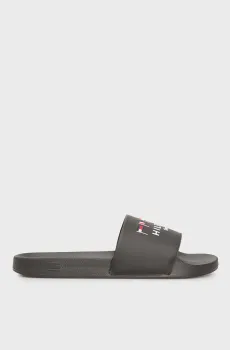Мужские черные слайдеры FLAGS Черный 41 Tommy Hilfiger FM0FM05431