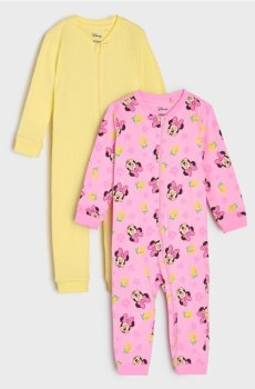 Бавовняний ромпер, 2 шт. Minnie Mouse - рожевий