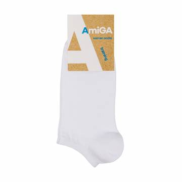 Носки женские AmiGA В01 короткие, белые, размер 23-25 Носки женские AmiGA В01 короткие, белые, размер 23-25