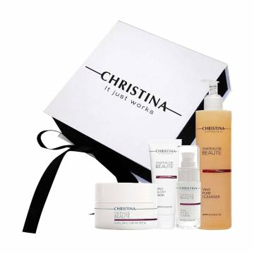 Уценка! Набор для лица Christina Chateau De Beaute (флюид, 30 мл + гель, 300 мл + маска, 75 мл + крем, 50 мл) Уценка! Набор для лица Christina Chateau De Beaute (флюид, 30 мл + гель, 300 мл + маска, 75 мл + крем, 50 мл)