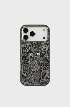 Темно-серый чехол для телефона iPhone 17 Pro Max с узором Серый ONESIZE Guess GUHMP.17XHIMPYGK;BLACK