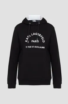 Мужское черное худи Черный M Karl Lagerfeld 542900.705036;990