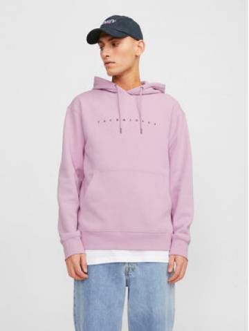Jack&Jones Світшот Star 12233972 Рожевий Relaxed Fit Jack&Jones Світшот Star 12233972 Рожевий Relaxed Fit