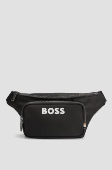 Мужская черная поясная сумка Черный ONESIZE BOSS 50511938;001