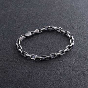 Серебряный браслет с чернением (якорное плетение) чс20251 Серебряный браслет с чернением (якорное плетение) чс20251