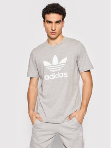 adidas Футболка adicolor Classics Trefoil H06643 Сірий Regular Fit adidas Футболка adicolor Classics Trefoil H06643 Сірий Regular Fit