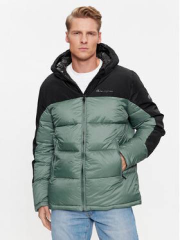 Champion Пуховик Hooded Jacket 219190 Зелений Regular Fit Champion Пуховик Hooded Jacket 219190 Зелений Regular Fit