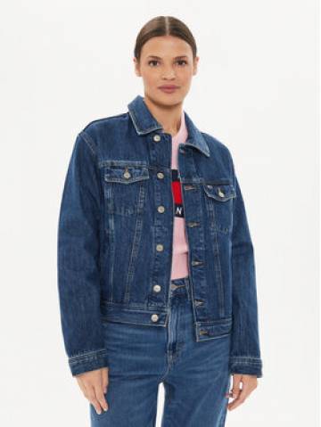 Tommy Jeans Джинсова куртка DW0DW19280 Cиній Mom Fit Tommy Jeans Джинсова куртка DW0DW19280 Cиній Mom Fit