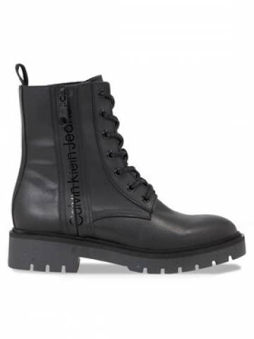 Calvin Klein Jeans Черевики туристичні Combat Mid Laceup Boot Wn YW0YW01255 Чорний Calvin Klein Jeans Черевики туристичні Combat Mid Laceup Boot Wn YW0YW01255 Чорний