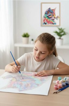 Набір для розмальовки за номерами - різнобарвний