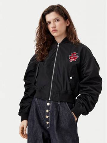 KARL LAGERFELD Куртка бомбер A1W14039 Чорний Regular Fit KARL LAGERFELD Куртка бомбер A1W14039 Чорний Regular Fit