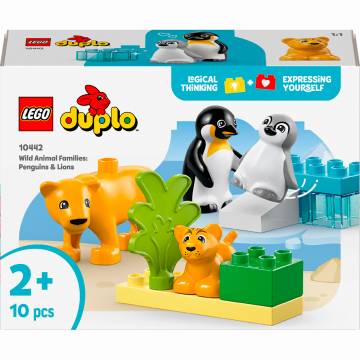 Конструктор LEGO DUPLO Сімейства диких тварин: Пінгвіни та Леви (10442) Конструктор LEGO DUPLO Сімейства диких тварин: Пінгвіни та Леви (10442)