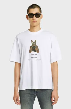 Мужская белая футболка Archive Белый S G-Star RAW D24429,C336