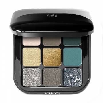 Палетка теней для век Kiko Milano Glamour Multi Finish Eyeshadow Palette 06 Green Vibes, 2.5 г Палетка теней для век Kiko Milano Glamour Multi Finish Eyeshadow Palette 06 Green Vibes, 2.5 г