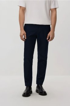 Reserved - Картаті штани-чиноси - темно-синій - RH028-59X