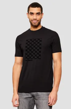 Мужская черная футболка Черный L Karl Lagerfeld 561221.755040;990