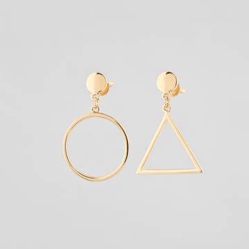 Серебряные серьги с позолотой Minimal 20042п Серебряные серьги с позолотой Minimal 20042п