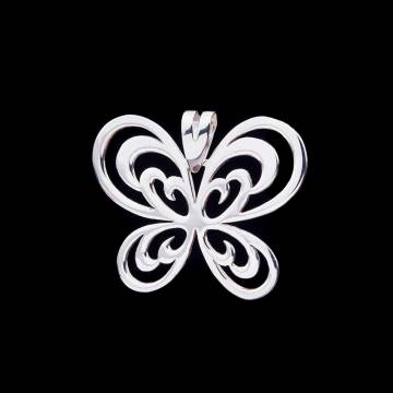 Серебряный кулон "Бабочка" 131098 Серебряный кулон "Бабочка" 131098
