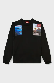 Черный свитшот MAGLIETTA (унисекс) Черный XL Diesel A19468 0PLAT