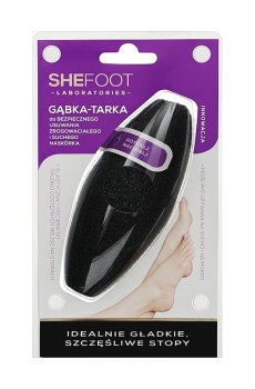 Губка-терка для ног SheFoot Flexible Sponge Foot File черная, 1 шт