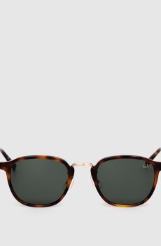 Коричневые солнцезащитные очки с логотипом