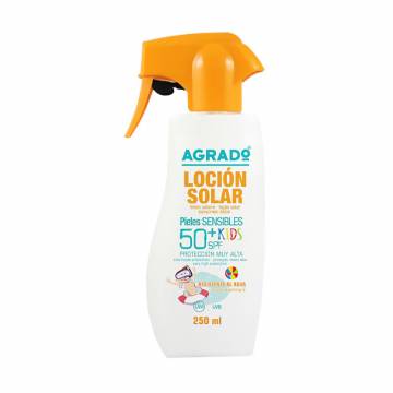 Детский солнцезащитный лосьон для тела Agrado Sunscreen Lotion Kids, SPF 50+, 250 мл Детский солнцезащитный лосьон для тела Agrado Sunscreen Lotion Kids, SPF 50+, 250 мл