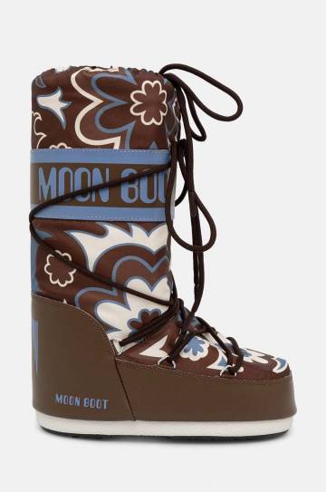 Зимние сапоги Moon Boot MB ICON FLOWER цвет коричневый 80D1402940 MH07 Зимние сапоги Moon Boot MB ICON FLOWER цвет коричневый 80D1402940 MH07