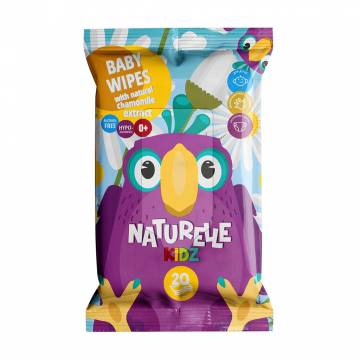 Детские влажные салфетки Naturelle Kids Baby Wipes Ромашка, 20 шт Детские влажные салфетки Naturelle Kids Baby Wipes Ромашка, 20 шт
