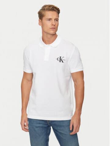 Calvin Klein Jeans Поло Monologo J30J325664 Білий Regular Fit Calvin Klein Jeans Поло Monologo J30J325664 Білий Regular Fit