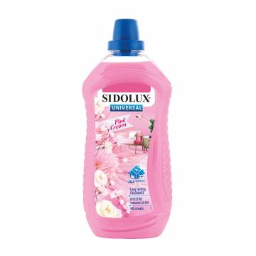 Универсальное средство для мытья различных поверхностей Sidolux Розовый крем, 1 л Универсальное средство для мытья различных поверхностей Sidolux Розовый крем, 1 л