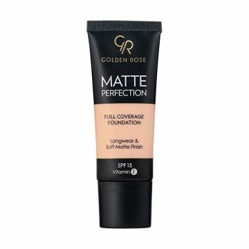 Тональная основа для лица Golden Rose Matte Perfection Full Coverage Foundation SPF 15, C2, 35 мл Тональная основа для лица Golden Rose Matte Perfection Full Coverage Foundation SPF 15, C2, 35 мл