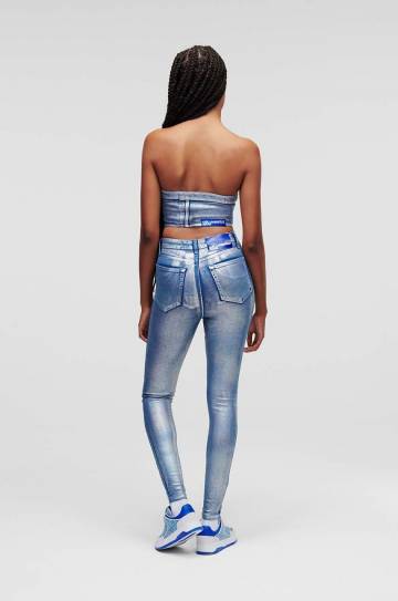 Топ Karl Lagerfeld Jeans однотонная Топ Karl Lagerfeld Jeans однотонная