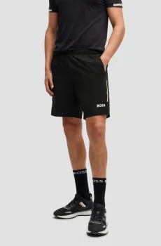 Мужские черные шорты Черный 58 BOSS 50540307;001