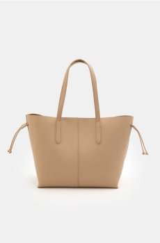 Велика сумка-шопер - бежевий