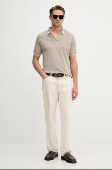 Хлопковое поло Emporio Armani