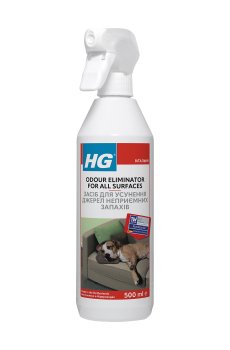 Средство для устранения источников неприятных запахов HG Odour Eliminator For All Surfaces, 500 мл