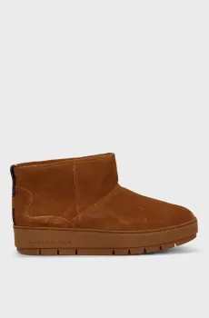 Женские коричневые замшевые угги COOL SUEDE SNOWBOOT Коричневый 40 Tommy Hilfiger FW0FW07662