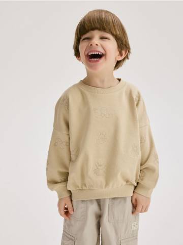 Reserved - BABIES` JOGGING TOP - бежевий - 345CJ-08X Reserved - BABIES` JOGGING TOP - бежевий - 345CJ-08X