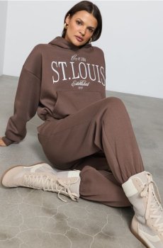 Спортивні штани loose jogger - кавовий