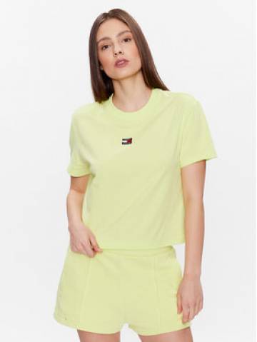 Tommy Jeans Футболка Badge DW0DW15640 Зелений Relaxed Fit Tommy Jeans Футболка Badge DW0DW15640 Зелений Relaxed Fit